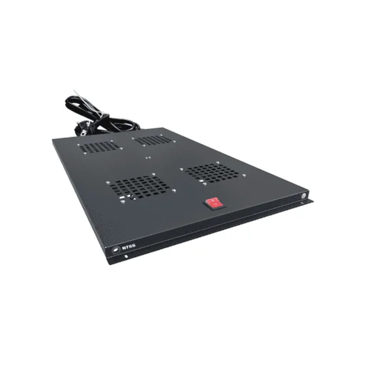 Потолочный вентиляторный модуль NTSS для шкафов серии R 1000 мм, 4 элемента, без термостата, черный RAL 9005